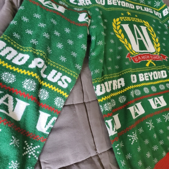 My Hero Academia BNHA Christmas Sweater XL Boxlunch Anime Knit Sweater - Picture 4 of 4